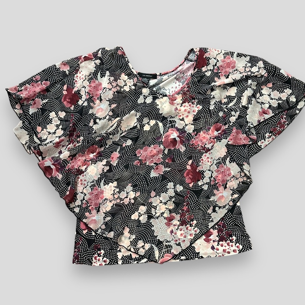Liz Mccoy floral  layered blouse